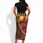 Bass Reeves The Greatest Frontier Hero Short Sleeve Bodycon Dress