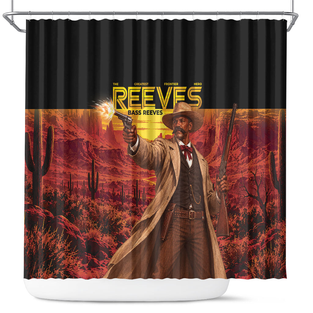 Bass Reeves The Greatest Frontier Hero Shower Curtain