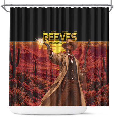Bass Reeves The Greatest Frontier Hero Shower Curtain