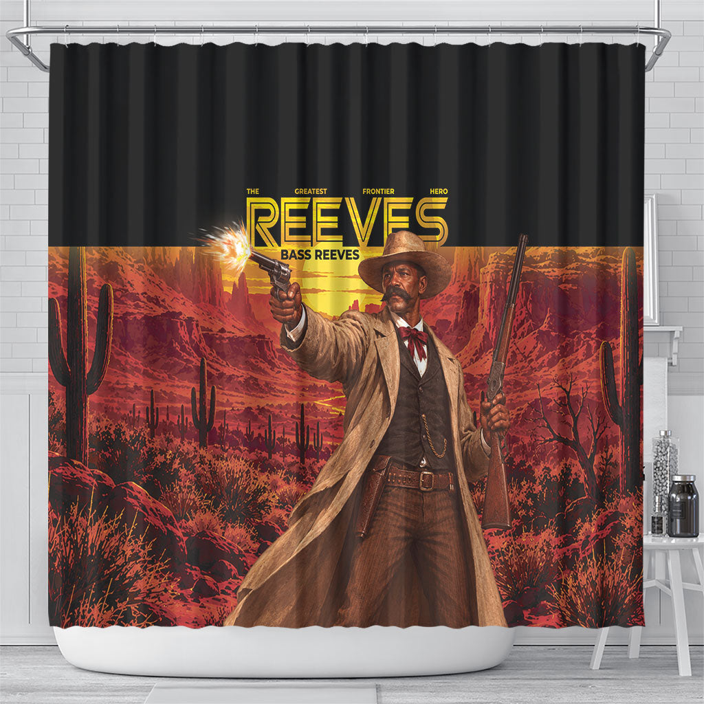 Bass Reeves The Greatest Frontier Hero Shower Curtain