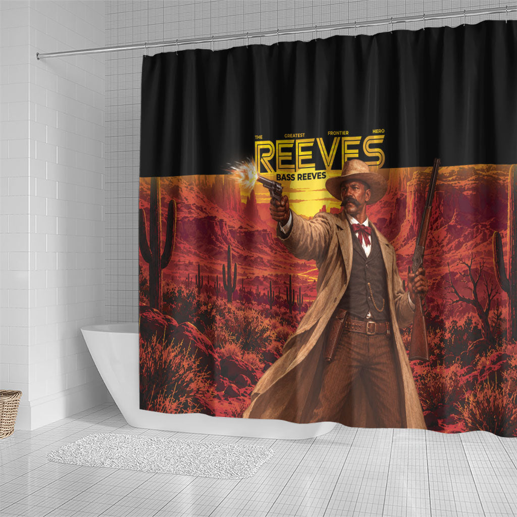 Bass Reeves The Greatest Frontier Hero Shower Curtain
