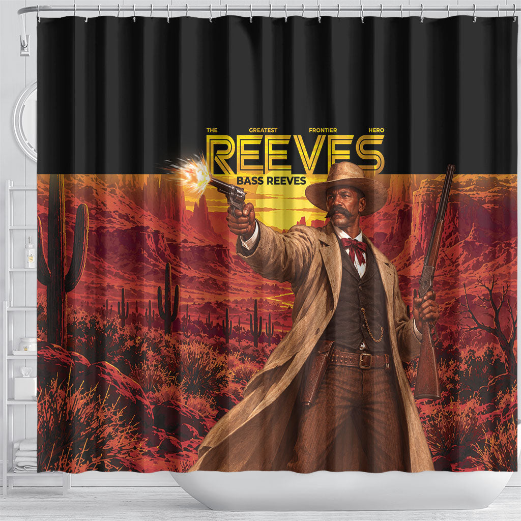 Bass Reeves The Greatest Frontier Hero Shower Curtain
