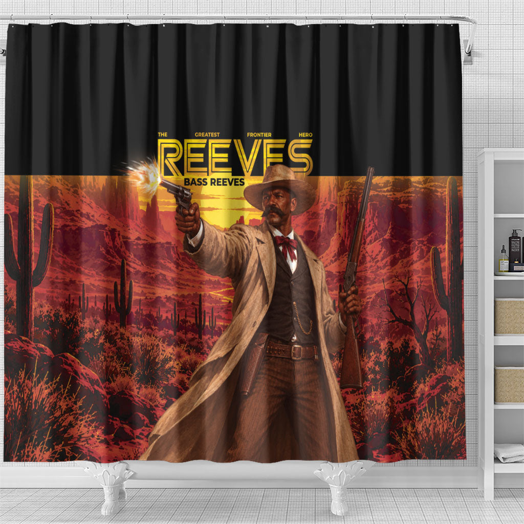 Bass Reeves The Greatest Frontier Hero Shower Curtain