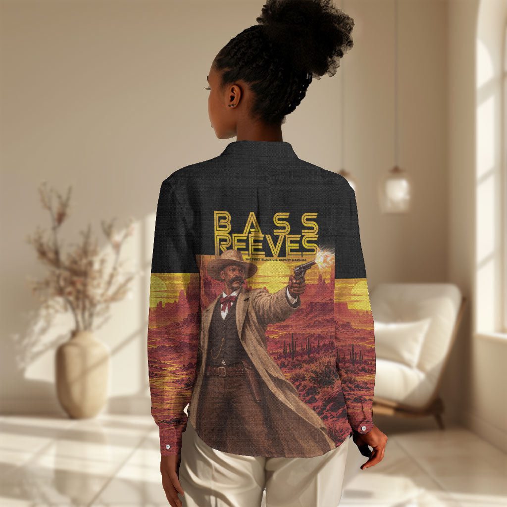 Bass Reeves The Greatest Frontier Hero Women Casual Shirt