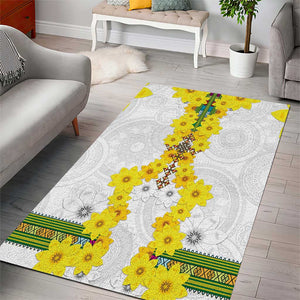 Enkutatash Ethiopia New Year Area Rug Tilet Pattern With Adey Abeba Flowers