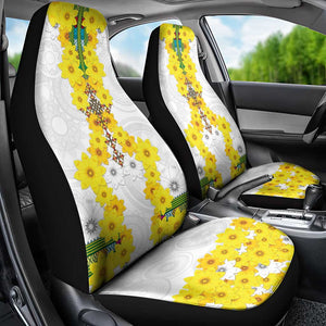 Enkutatash Ethiopia New Year Car Seat Cover Tilet Pattern With Adey Abeba Flowers