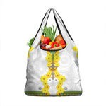 Enkutatash Ethiopia New Year Grocery Bag Tilet Pattern With Adey Abeba Flowers