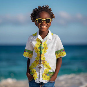 Enkutatash Ethiopia New Year Kid Hawaiian Shirt Tilet Pattern With Adey Abeba Flowers