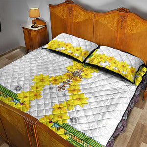 Enkutatash Ethiopia New Year Quilt Bed Set Tilet Pattern With Adey Abeba Flowers