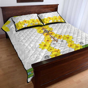 Enkutatash Ethiopia New Year Quilt Bed Set Tilet Pattern With Adey Abeba Flowers