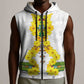 Enkutatash Ethiopia New Year Sleeveless Zip Hoodie Tilet Pattern With Adey Abeba Flowers - African Pride