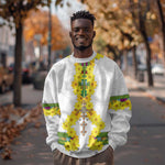 Enkutatash Ethiopia New Year Sweatshirt Tilet Pattern With Adey Abeba Flowers
