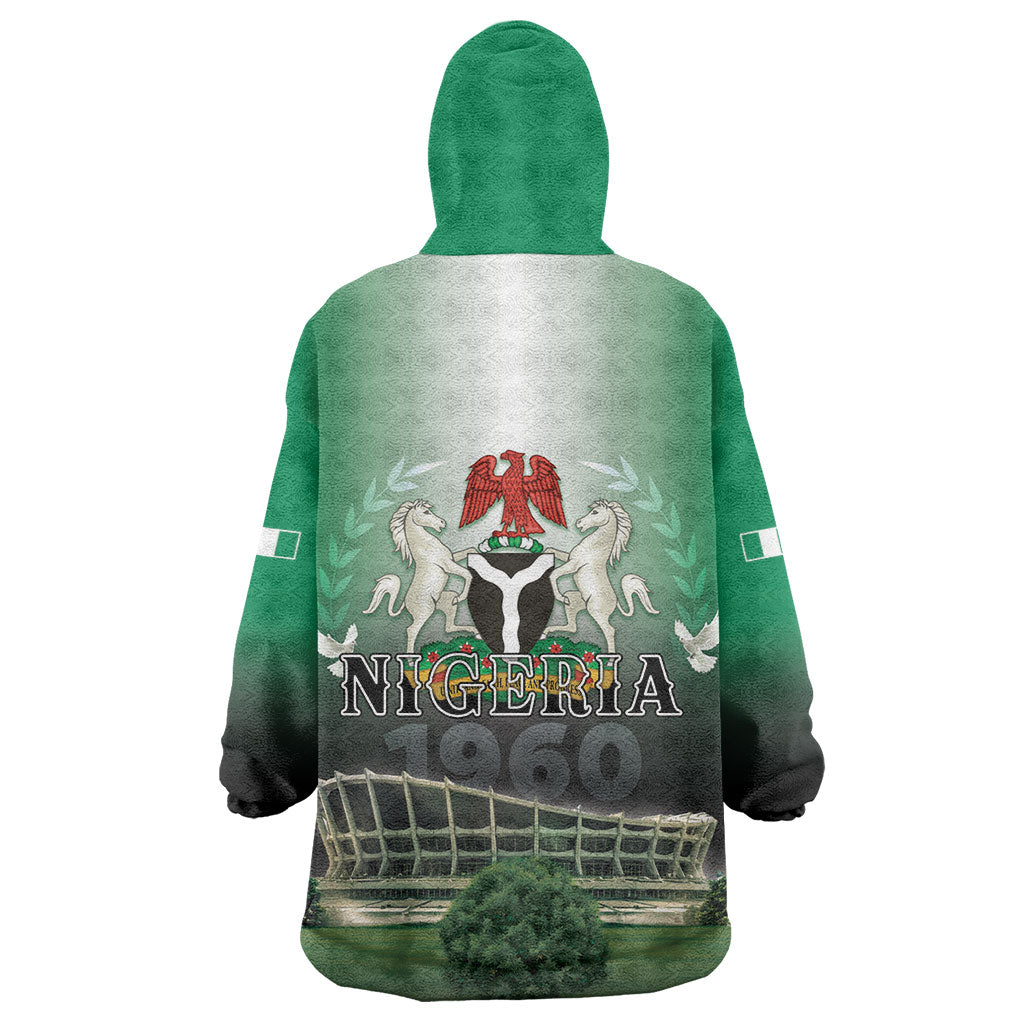 Nigeria Independence Day Kid Wearable Blanket Hoodie Proud To Be Nigerian