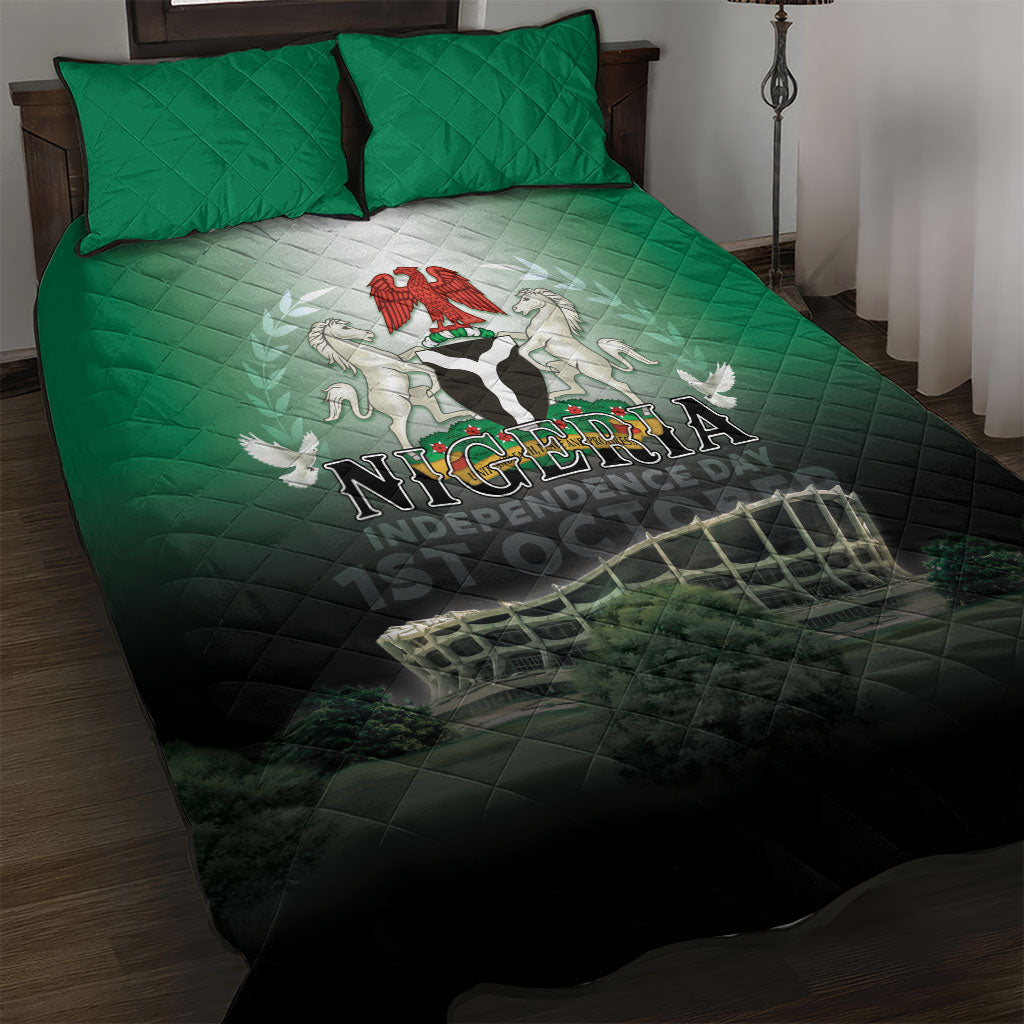 Nigeria Independence Day Quilt Bed Set Proud To Be Nigerian