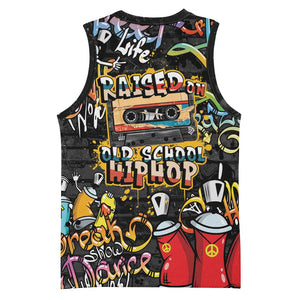 Raised On Hip Hop Basketball Jersey Graffiti Art Style LT05