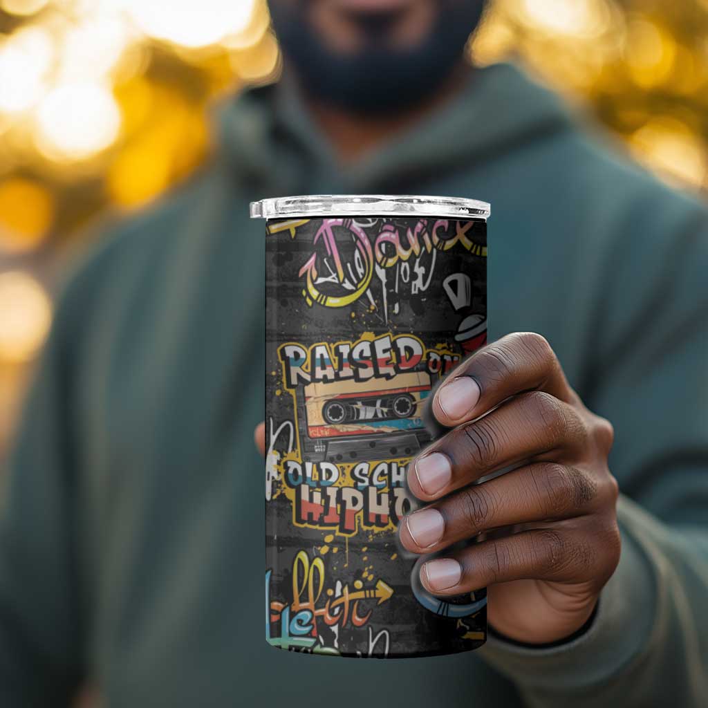 Raised On Hip Hop 4 in 1 Can Cooler Tumbler Graffiti Art Style - African Pride