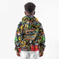 Raised On Hip Hop Kid Hoodie Graffiti Art Style - African Pride