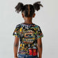 Raised On Hip Hop Kid T shirt Graffiti Art Style - African Pride