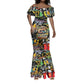 Raised On Hip Hop Mermaid Dress Graffiti Art Style - African Pride