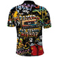 Raised On Hip Hop Polo Shirt Graffiti Art Style - African Pride
