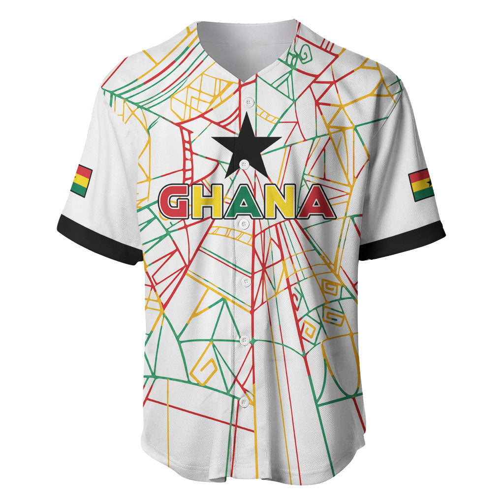 Custom Ghana Football 2026 Baseball Jersey Black Stars Never Fall White Version