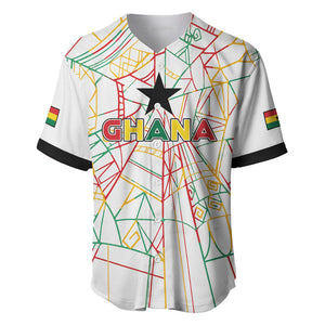 Custom Ghana Football 2026 Baseball Jersey Black Stars Never Fall White Version