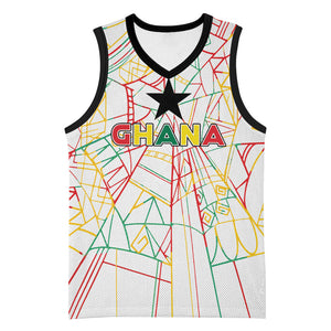 Custom Ghana Football 2026 Basketball Jersey Black Stars Never Fall White Version