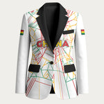 Custom Ghana Football 2026 Blazer Black Stars Never Fall White Version