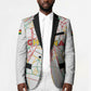 Custom Ghana Football 2026 Blazer Black Stars Never Fall White Version