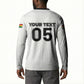 Custom Ghana Football 2026 Button Sweatshirt Black Stars Never Fall White Version