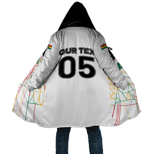 Custom Ghana Football 2026 Cloak Black Stars Never Fall White Version