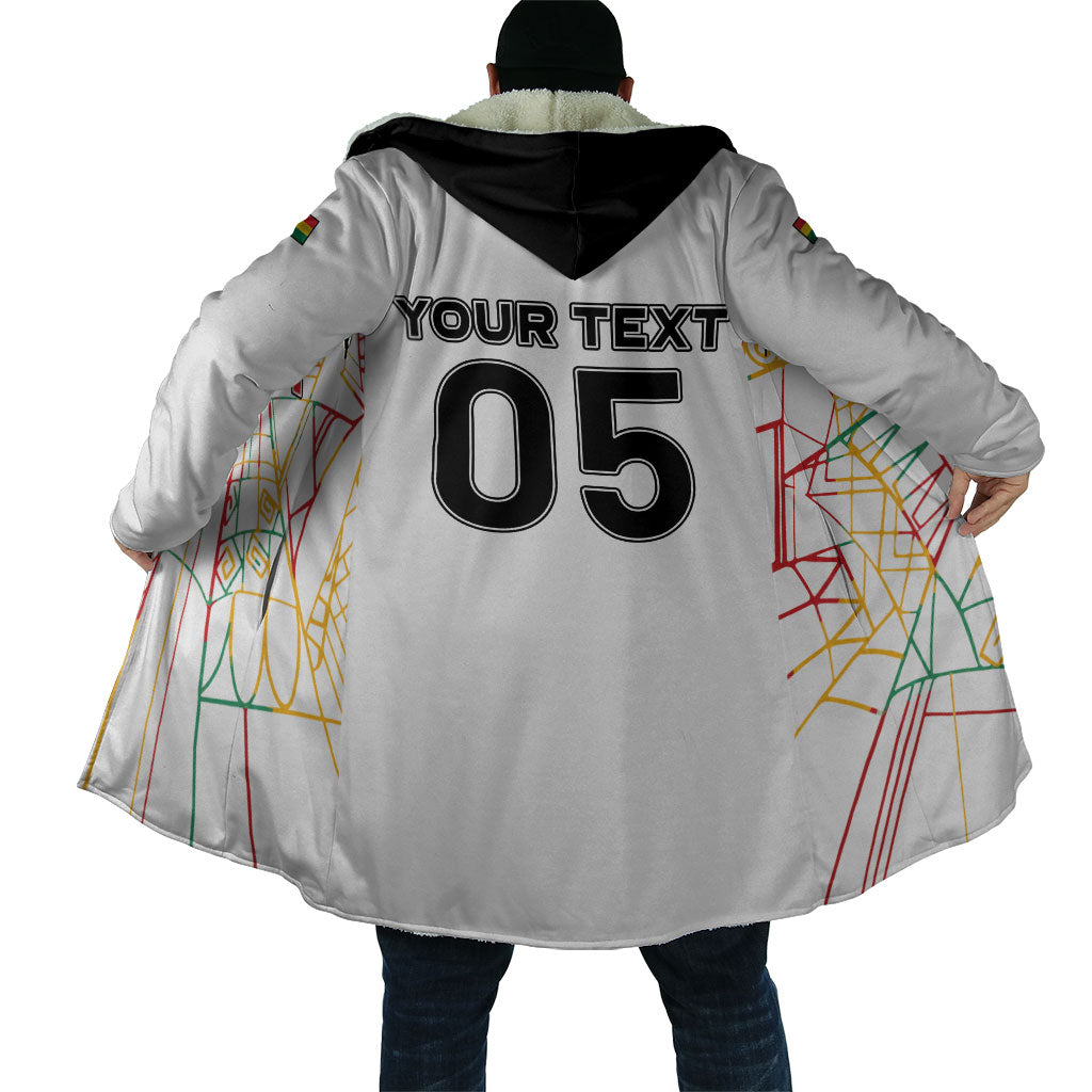 Custom Ghana Football 2026 Cloak Black Stars Never Fall White Version