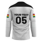 Custom Ghana Football 2026 Hockey Jersey Black Stars Never Fall White Version