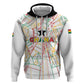 Custom Ghana Football 2026 Hoodie Black Stars Never Fall White Version