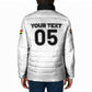 Custom Ghana Football 2026 Padded Jacket Black Stars Never Fall White Version