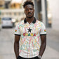 Custom Ghana Football 2026 Polo Shirt Black Stars Never Fall White Version