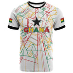 Custom Ghana Football 2026 T shirt Black Stars Never Fall White Version