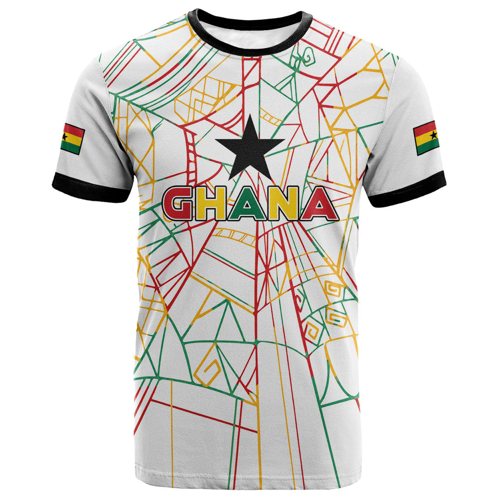 Custom Ghana Football 2026 T shirt Black Stars Never Fall White Version
