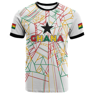 Custom Ghana Football 2026 T shirt Black Stars Never Fall White Version