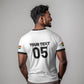 Custom Ghana Football 2026 T shirt Black Stars Never Fall White Version