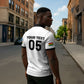 Custom Ghana Football 2026 Zipper Polo Shirt Black Stars Never Fall White Version