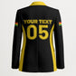Custom Ghana Football 2026 Blazer Black Stars Never Fall Black Version