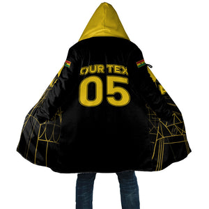 Custom Ghana Football 2026 Cloak Black Stars Never Fall Black Version