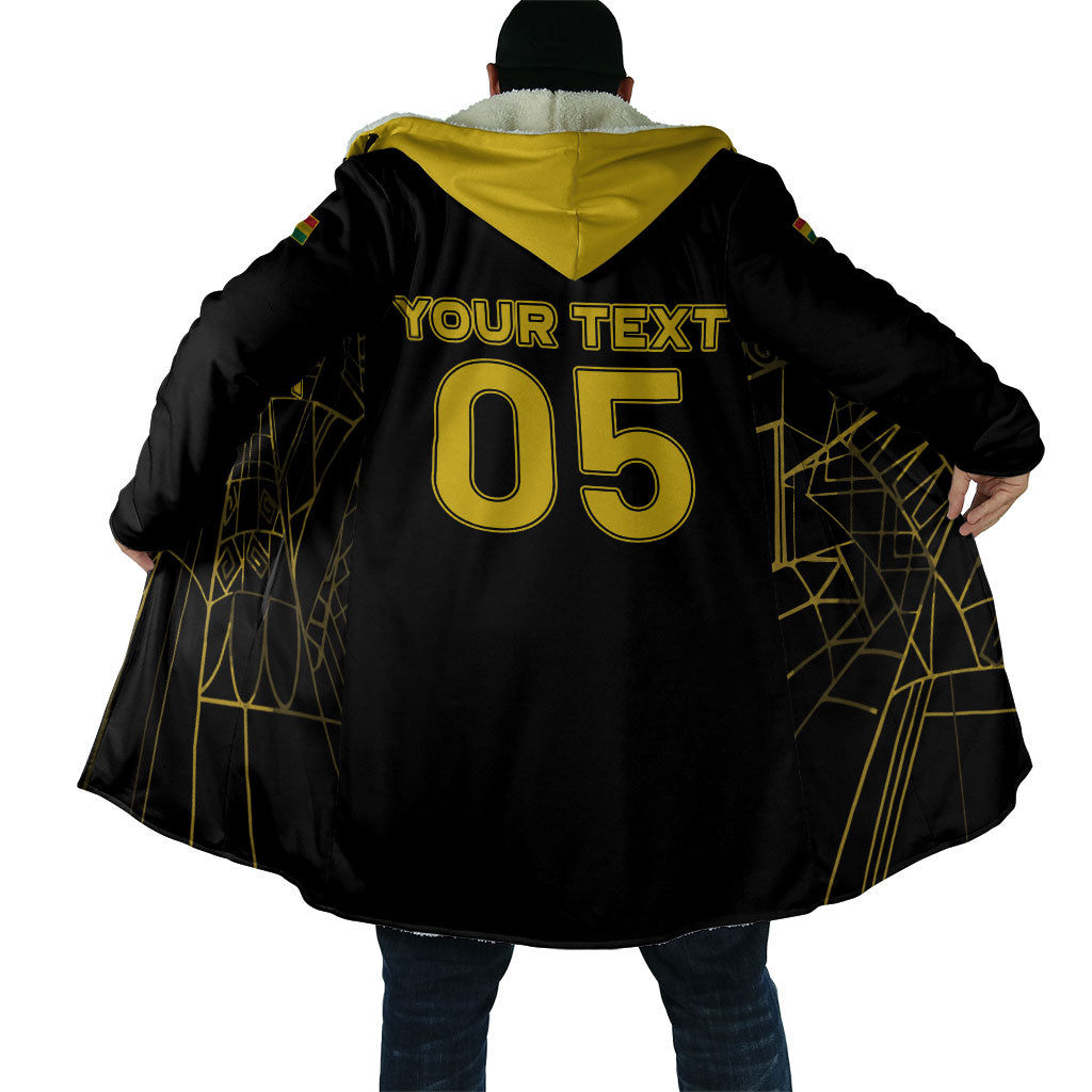 Custom Ghana Football 2026 Cloak Black Stars Never Fall Black Version