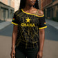 Custom Ghana Football 2026 Cross Shoulder Shirt Black Stars Never Fall Black Version