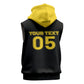 Custom Ghana Football 2026 Sleeveless Hoodie Black Stars Never Fall Black Version