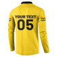 Custom Ghana Football 2026 Button Sweatshirt Black Stars Never Fall Yellow Version