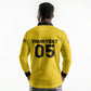 Custom Ghana Football 2026 Long Sleeve Polo Shirt Black Stars Never Fall Yellow Version