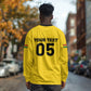 Custom Ghana Football 2026 Long Sleeve Shirt Black Stars Never Fall Yellow Version