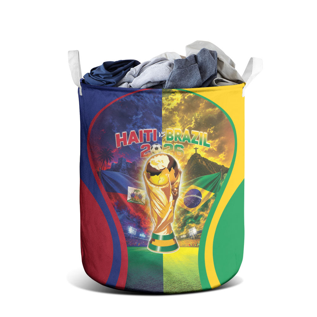 Brazil Haiti 2026 World Football Laundry Basket Go For Glory